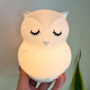 Owl Night Light Lamp Kids Nursery Baby Bedroom Decor, Multicolor Music Light